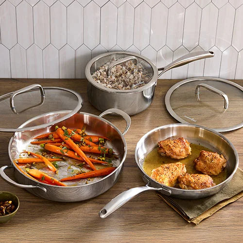 6-Piece Stainless Steel Cookware Set