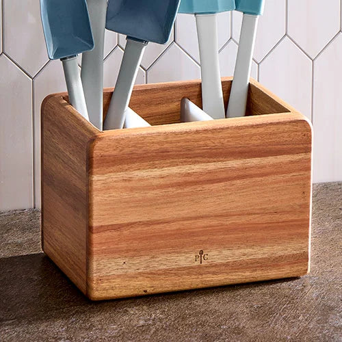 Wood Utensil Organizer