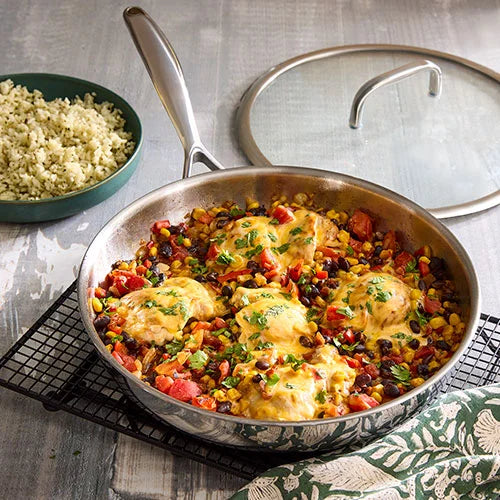 12" (30-cm) Stainless Steel Skillet
